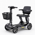 Foldable 4-Wheel Mobility Scooter for Seniors | 40KM Long Range, Anti-Tip Safe Electric Mobility Scooter